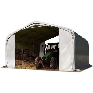 TOOLPORT Maatalousvarastoteltta 6x6m - Harmaa Vesitiivis PVC TOOLPORT Maatalousvarastoteltta 6x6m - Harmaa Vesitiivis PVC