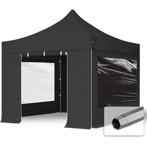 Toolport 3x3 m PVC 800 Pop Up Gazebo PREMIUM Steel 40 mm - Black Toolport 3x3 m PVC 800 Pop Up Gazebo PREMIUM Steel 40 mm - Black