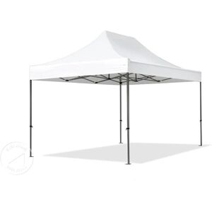Toolport 3x4.5 m PVC 800 Pop Up Gazebo PREMIUM Steel 40 mm - White Toolport 3x4.5 m PVC 800 Pop Up Gazebo PREMIUM Steel 40 mm - White