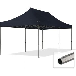TOOLPORT 3x6 m PVC 800 Pop Up Gazebo PREMIUM Steel 40 mm - fire resistant - black TOOLPORT 3x6 m PVC 800 Pop Up Gazebo PREMIUM Steel 40 mm - fire resistant - black