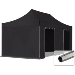 Toolport 3x6 m PVC 800 Pop Up Gazebo PREMIUM Steel 40 mm - Black - Product Type Toolport 3x6 m PVC 800 Pop Up Gazebo PREMIUM Steel 40 mm - Black - Product Type