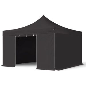 Toolport 4x4m PVC 800 Pop Up Gazebo PREMIUM Steel 40 mm - Black Toolport 4x4m PVC 800 Pop Up Gazebo PREMIUM Steel 40 mm - Black