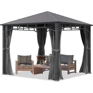 Toolport Garden Gazebo 3x3m Loft grey Waterproof - Garden Gazebo Toolport Garden Gazebo 3x3m Loft grey Waterproof - Garden Gazebo