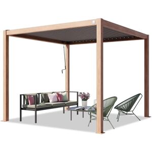 Pergola da giardino - Lame in acciaio regolabili - Punto focale del giardino Pergola da giardino - Lame in acciaio regolabili - Punto focale del giardino