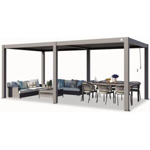 PRIMEYARD 3x6m Pérgola - Techo de lamas - Gris antracita PRIMEYARD 3x6m Pérgola - Techo de lamas - Gris antracita