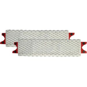 Vhbw 2x Microfiber Floor Mop Replacement - White/Grey Vhbw 2x Microfiber Floor Mop Replacement - White/Grey