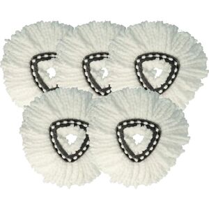 VHBW 5x Mop Head Replacement for Vileda 152623 - Microfiber White VHBW 5x Mop Head Replacement for Vileda 152623 - Microfiber White