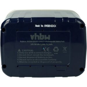 vhbw Makita Battery - 24V, 3300mAh, NiMH - Dark Blue/Beige - Battery vhbw Makita Battery - 24V, 3300mAh, NiMH - Dark Blue/Beige - Battery