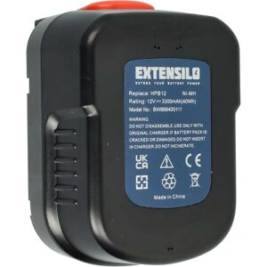 Black & Decker Battery - 3300mAh NiMH 12V - Compatible Power Tool Battery Black & Decker Battery - 3300mAh NiMH 12V - Compatible Power Tool Battery