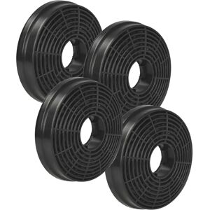 VHBW 4x Activated Carbon Filter for Cooker Hood - Black VHBW 4x Activated Carbon Filter for Cooker Hood - Black