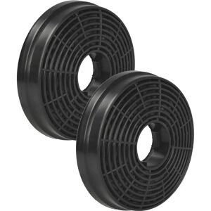 VHBW 2x Activated Carbon Filter for Candy CCR6171X - 10.5cm - Black VHBW 2x Activated Carbon Filter for Candy CCR6171X - 10.5cm - Black