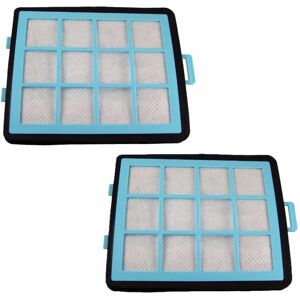 VHBW - Set of 2 vacuum cleaner filters - black/white/light blue - vacuum cleaner filter set VHBW - Set of 2 vacuum cleaner filters - black/white/light blue - vacuum cleaner filter set