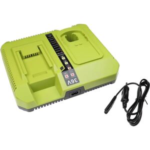 vhbw Cargador doble para baterías Ryobi 40V - Compatible con Ni-Cd, NiMH, Li-ion vhbw Cargador doble para baterías Ryobi 40V - Compatible con Ni-Cd, NiMH, Li-ion