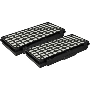 vhbw - the clever way - 2x HEPA filters for vacuum cleaner - Black and White vhbw - the clever way - 2x HEPA filters for vacuum cleaner - Black and White