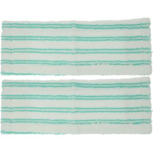vhbw Leifheit Floor Mop Replacement Cloths - White/Green vhbw Leifheit Floor Mop Replacement Cloths - White/Green