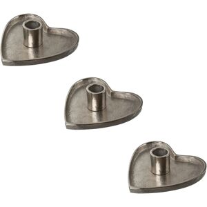 CREATIV DECO - Herz-Teelichthalter - Herzform - Silberfarben - Candle Holder CREATIV DECO - Herz-Teelichthalter - Herzform - Silberfarben - Candle Holder