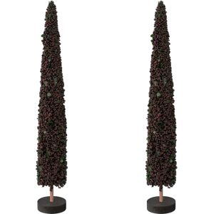 CREATIV DECO - Weihnachtsbaum Perlen blau 38 cm CREATIV DECO - Weihnachtsbaum Perlen blau 38 cm
