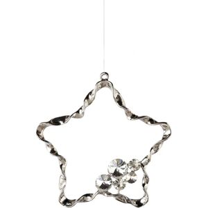 CREATIV DECO Stern - silber - 9x9 cm - Ornament CREATIV DECO Stern - silber - 9x9 cm - Ornament