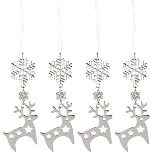 CREATIV DECO - Schneeflocke & Rentier - Silver CREATIV DECO - Schneeflocke & Rentier - Silver