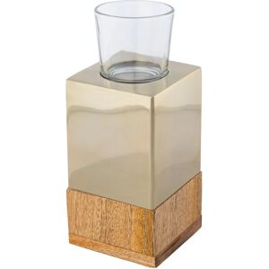CREATIV HOME - Tower - Beige - 8x18x8 cm - Candle holder CREATIV HOME - Tower - Beige - 8x18x8 cm - Candle holder