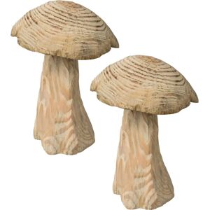 CREATIV HOME - Pilz - Braun - 18 cm - Dekoratives Objekt CREATIV HOME - Pilz - Braun - 18 cm - Dekoratives Objekt