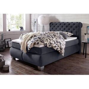 HAPO Boxspringbett - 140x200cm, grau, H2 - Boxspringbett HAPO Boxspringbett - 140x200cm, grau, H2 - Boxspringbett
