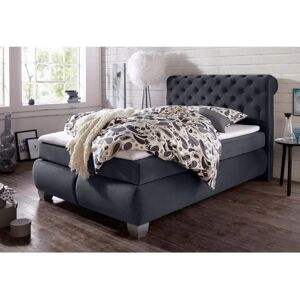 HAPO Boxspringbett - 7-Zonen Tonnentaschen-Federkern, Grau, 140x200cm HAPO Boxspringbett - 7-Zonen Tonnentaschen-Federkern, Grau, 140x200cm