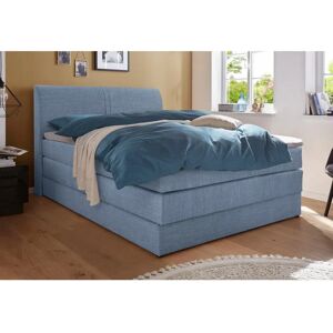 HAPO Blau Boxspringbett - Stauraum, Polstert Kopfteil, 140x200cm HAPO Blau Boxspringbett - Stauraum, Polstert Kopfteil, 140x200cm