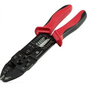 Toolcraft PLC-4131 Crimping Tool - Multi-Size, Black/Red Toolcraft PLC-4131 Crimping Tool - Multi-Size, Black/Red