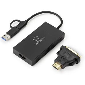 Renkforce External Graphics Card DDR3 RAM USB-A, USB-C - Supports 6 Monitors Renkforce External Graphics Card DDR3 RAM USB-A, USB-C - Supports 6 Monitors