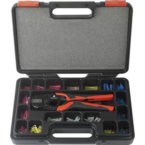 TOOLCRAFT Crimping Tool Set 168 pcs for Connectors - Crimping & Heat-shrink TOOLCRAFT Crimping Tool Set 168 pcs for Connectors - Crimping & Heat-shrink