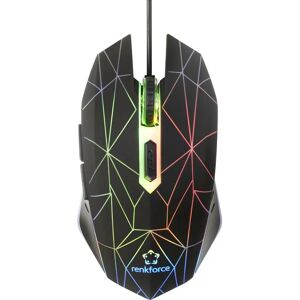 Renkforce RF-GM-120 Gaming Mouse - Ergonomic, 3600 DPI, RGB, USB Renkforce RF-GM-120 Gaming Mouse - Ergonomic, 3600 DPI, RGB, USB