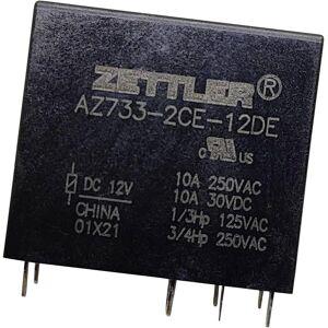 Zettler Electronics AZ733-2CE-24DE Relais - 24V/DC, 12A, 2 Wechsler Zettler Electronics AZ733-2CE-24DE Relais - 24V/DC, 12A, 2 Wechsler