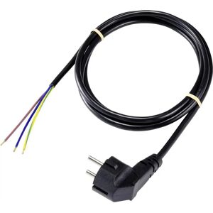 Sygonix Sy-5043478 Kabel zasilający - Schuko, Kątowy, 2m Sygonix Sy-5043478 Kabel zasilający - Schuko, Kątowy, 2m