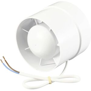 Sygonix Kanalfläkt - 130m³/h, 100mm, Vit Sygonix Kanalfläkt - 130m³/h, 100mm, Vit