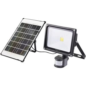 Sygonix Proiettore solare con sensore di movimento - 30W, Nero Sygonix Proiettore solare con sensore di movimento - 30W, Nero