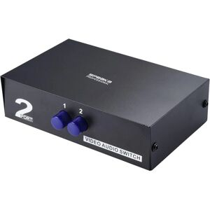 SpeaKa Professional SP-11175216 - 2 Port Audio-Video Switch - Schwarz SpeaKa Professional SP-11175216 - 2 Port Audio-Video Switch - Schwarz