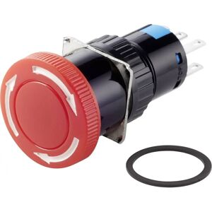 TruComponents TC-LAS1-AY-22TS Emergency Stop Switch - Kill Switch - 2P - Red - IP40 TruComponents TC-LAS1-AY-22TS Emergency Stop Switch - Kill Switch - 2P - Red - IP40