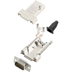 Encitech D-Sub 15-poliger Stecker-Set - Hochwertig, 180° Design Encitech D-Sub 15-poliger Stecker-Set - Hochwertig, 180° Design