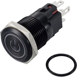 TruComponents Rode SPDT Knop - Paneelmontage TruComponents Rode SPDT Knop - Paneelmontage