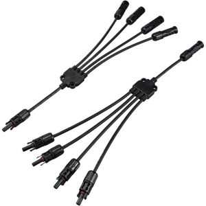 Sygonix Solar Adapter Cable - 46.5cm, 2-pack, Black - Solar Connection Sygonix Solar Adapter Cable - 46.5cm, 2-pack, Black - Solar Connection