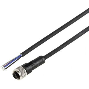 TRU COMPONENTS TC-12833080 Sensor/Actuator Kabel - 5m, IP67, M12, Zwart TRU COMPONENTS TC-12833080 Sensor/Actuator Kabel - 5m, IP67, M12, Zwart