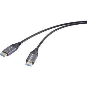 Speaka Professionelt HDMI Aktivt Optisk Kabel - 80m, Sort - HDMI 8K Speaka Professionelt HDMI Aktivt Optisk Kabel - 80m, Sort - HDMI 8K