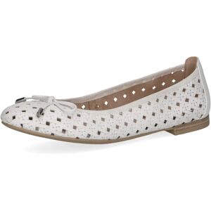 Caprice Ballerina weiße Nappa Caprice Ballerina weiße Nappa