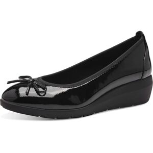 Jana Schuhe Ballerinas mit Keilabsatz vegan schwarz Jana Schuhe Ballerinas mit Keilabsatz vegan schwarz