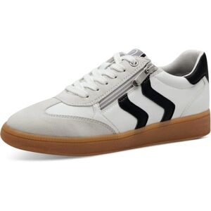 MARCO TOZZI Damen Sneaker - Sportlich, Weiß-Schwarz - Turnschuhe MARCO TOZZI Damen Sneaker - Sportlich, Weiß-Schwarz - Turnschuhe