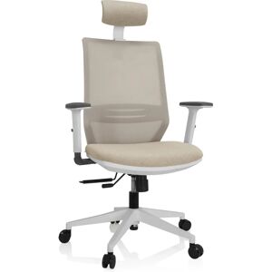 HJH OFFICE Profondo Pro W Bureaustoel - Verstelbaar, Mesh & Stof Beige HJH OFFICE Profondo Pro W Bureaustoel - Verstelbaar, Mesh & Stof Beige