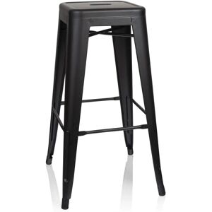 hjh OFFICE VANTAGGIO HIGH - Tabouret de bar industriel noir empilable - Publicité hjh OFFICE VANTAGGIO HIGH - Tabouret de bar industriel noir empilable - Publicité