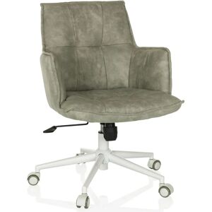 hjh LIVING SOLAO LIFE W - Chaise de Bureau Vintage Grise - Siège de Bureau - Publicité hjh LIVING SOLAO LIFE W - Chaise de Bureau Vintage Grise - Siège de Bureau - Publicité