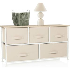hjh LIVING FOLDAR - Armoire Compacte Beige - Publicité hjh LIVING FOLDAR - Armoire Compacte Beige - Publicité
